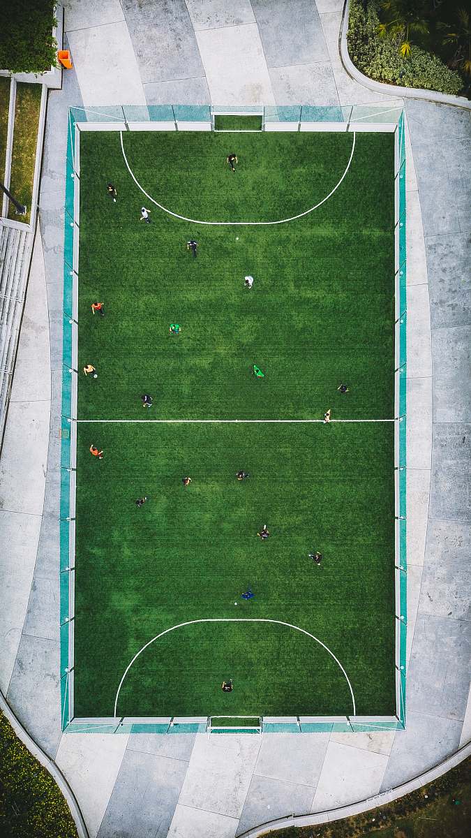 kuala lumpur aerial photography of people playing soccer malaysia